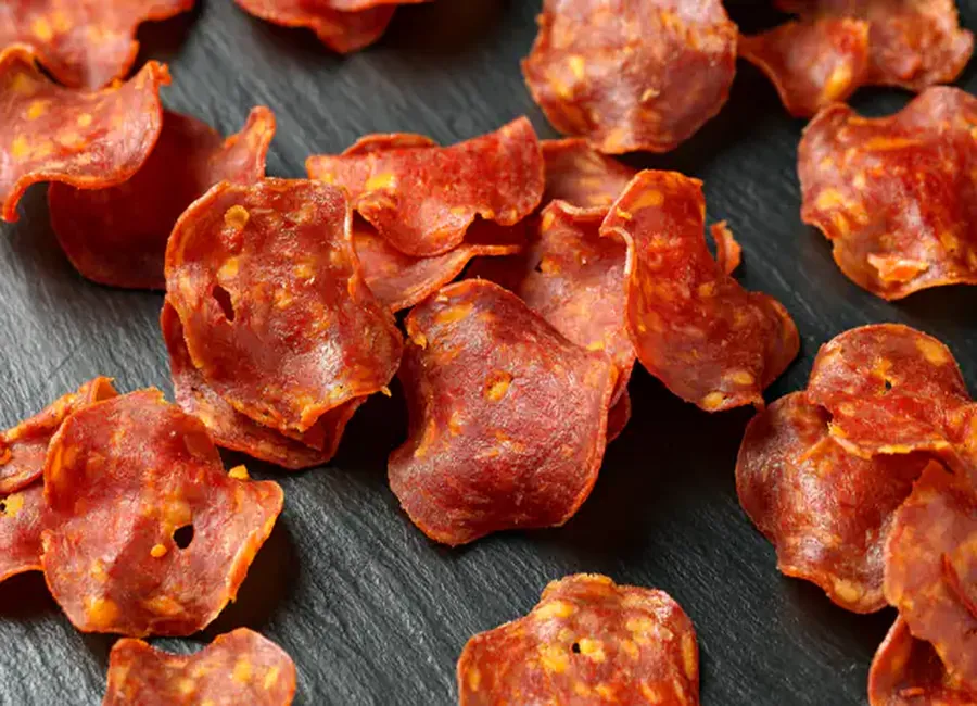 Chips de jambon cru