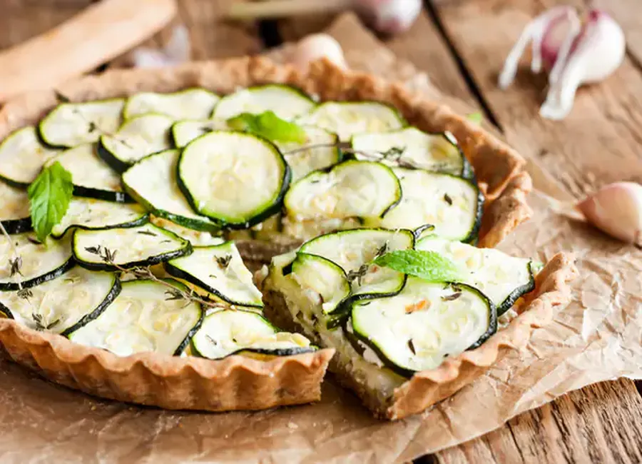 Tarte fine courgette ricotta façon apéro dînatoire