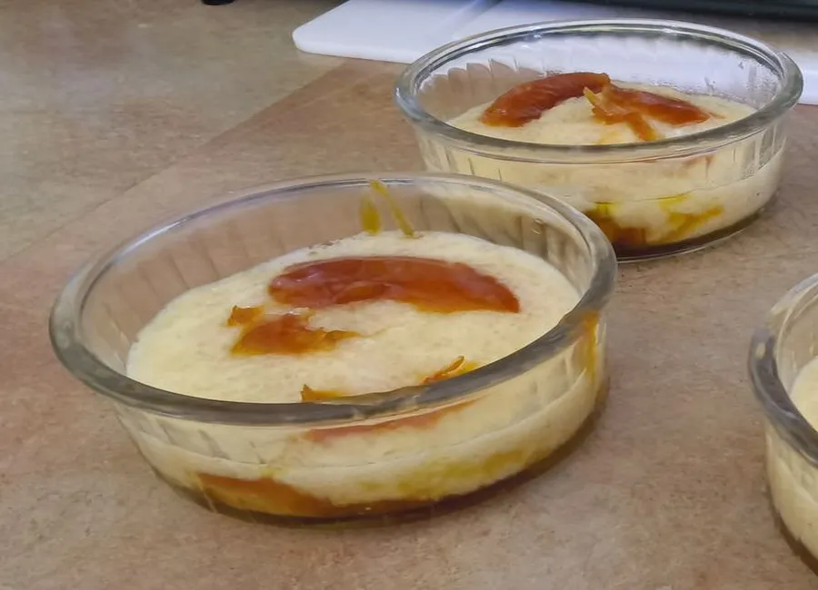 Crème de tapioca sur bananes caramélisées