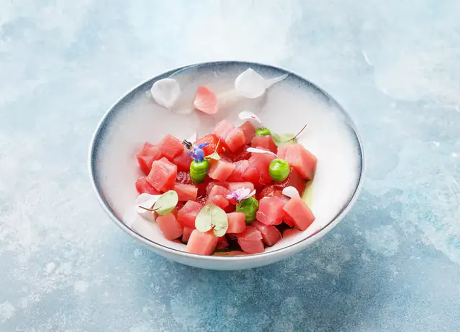 Steak de thon salsa au 3 melons