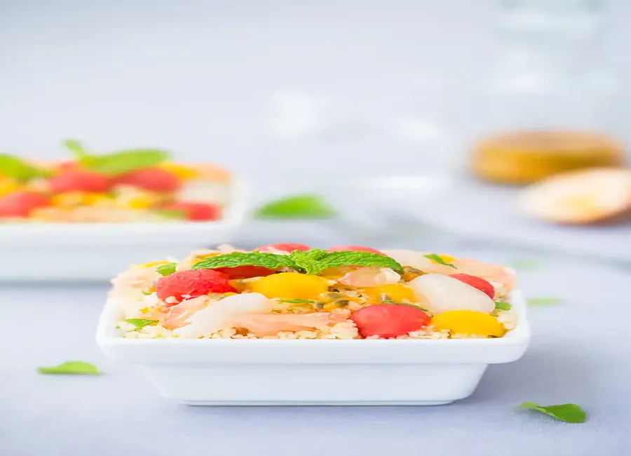 Sucré salé semoule et pastèque