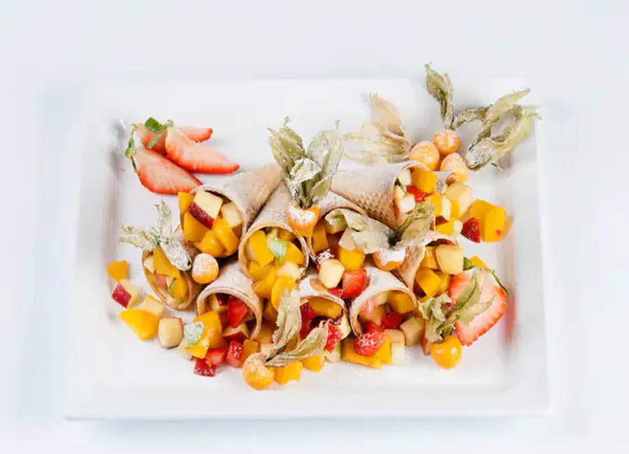 Salade de fruits en cornet