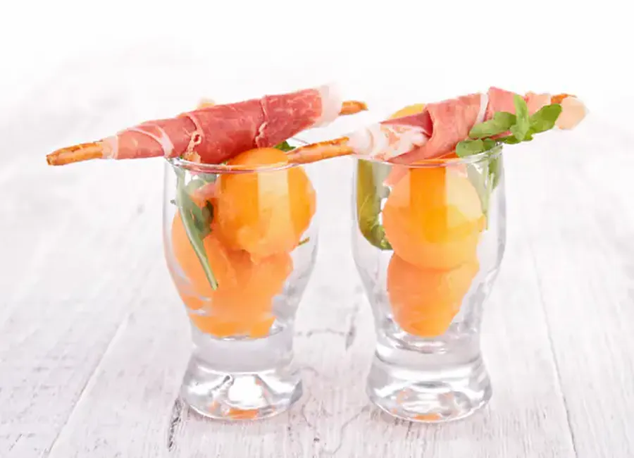 Verrine melon au porto