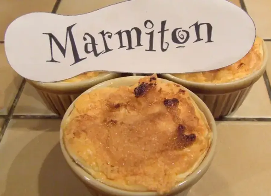 Compote de pommes meringuée