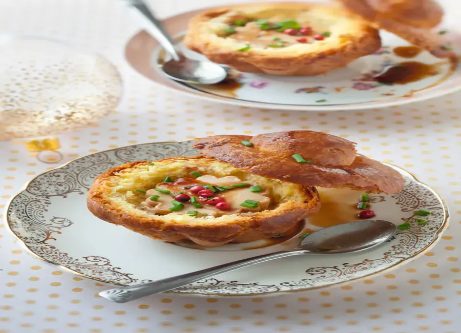 Foie gras en brioche