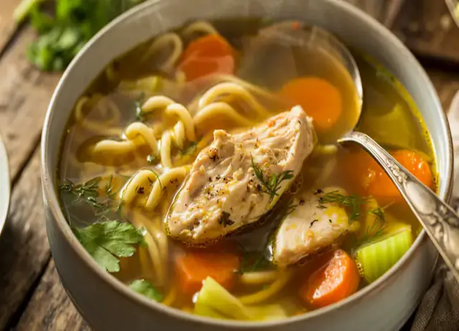 Soupe économique au poulet