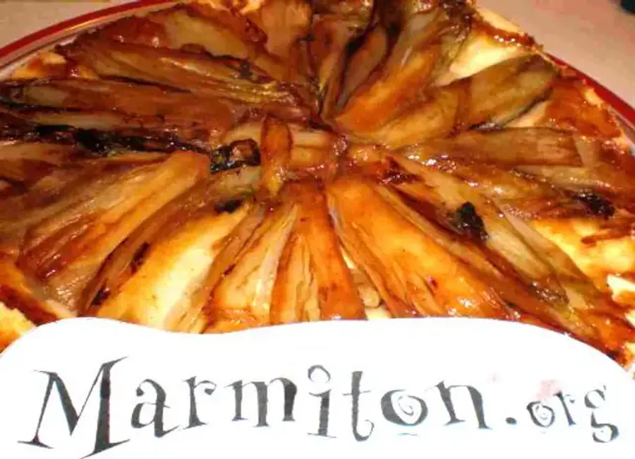 Tarte tatin d'endives au curry