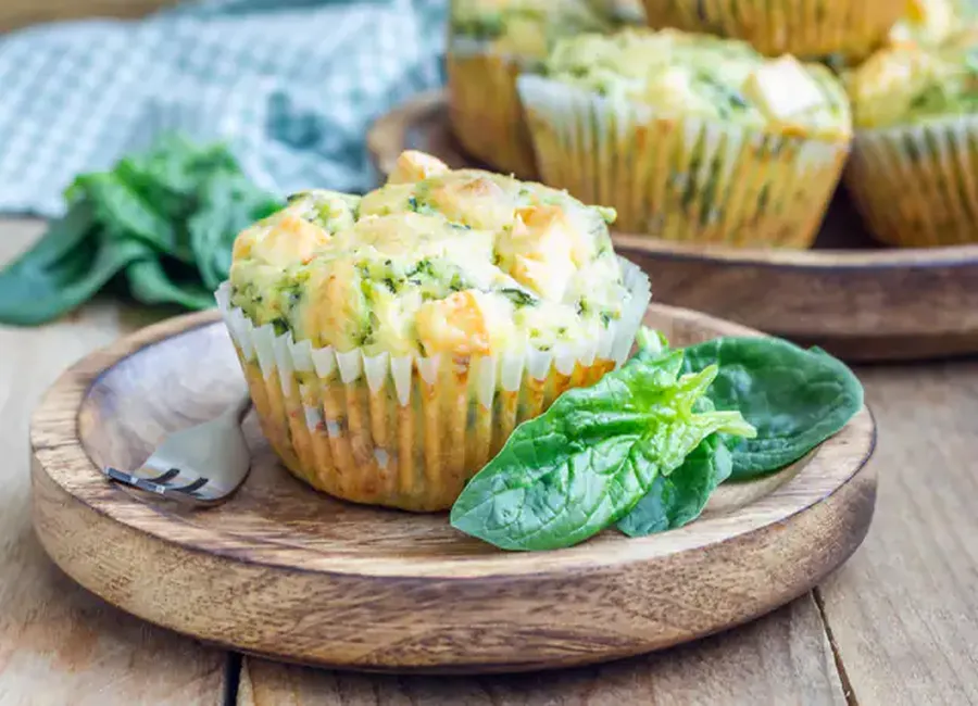 Muffins épinards/ feta