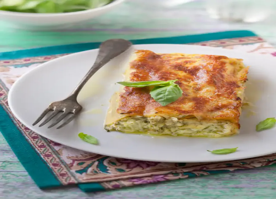 Cannelloni aux courgettes, basilic et chèvre frais