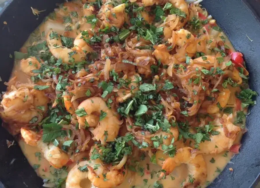 Wok de crevettes aux légumes