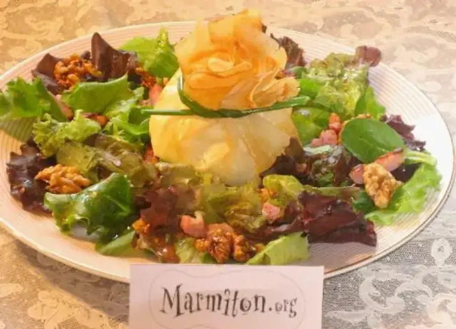 Croustillant de carré frais et chèvre