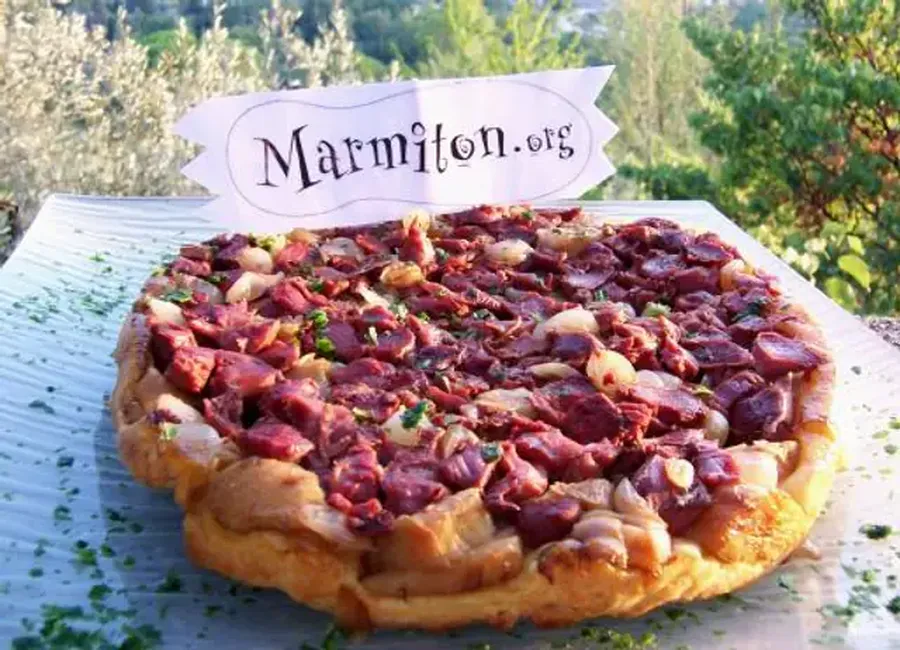Tatin de coeurs d'artichauts aux gésiers