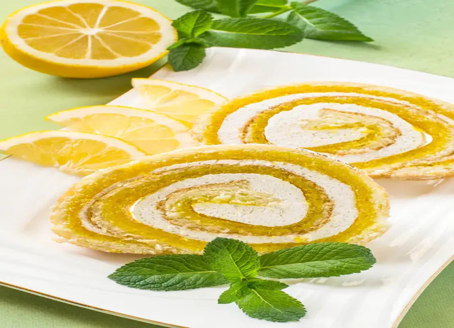 Biscuit roulé au citron