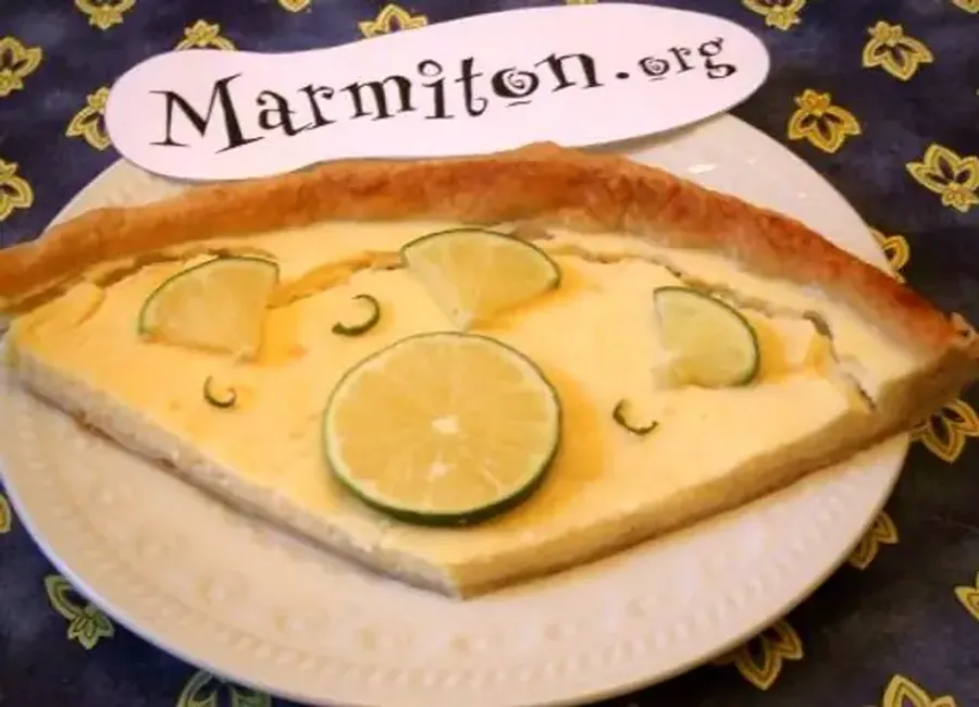 Tarte au citron vert et fromage blanc