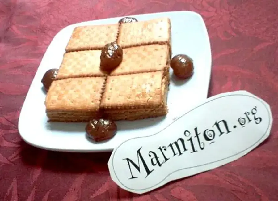 Pavé à la crème de marrons