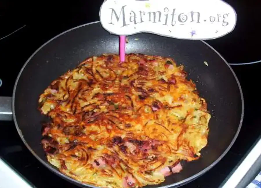 Paillasson de pomme de terre au jambon