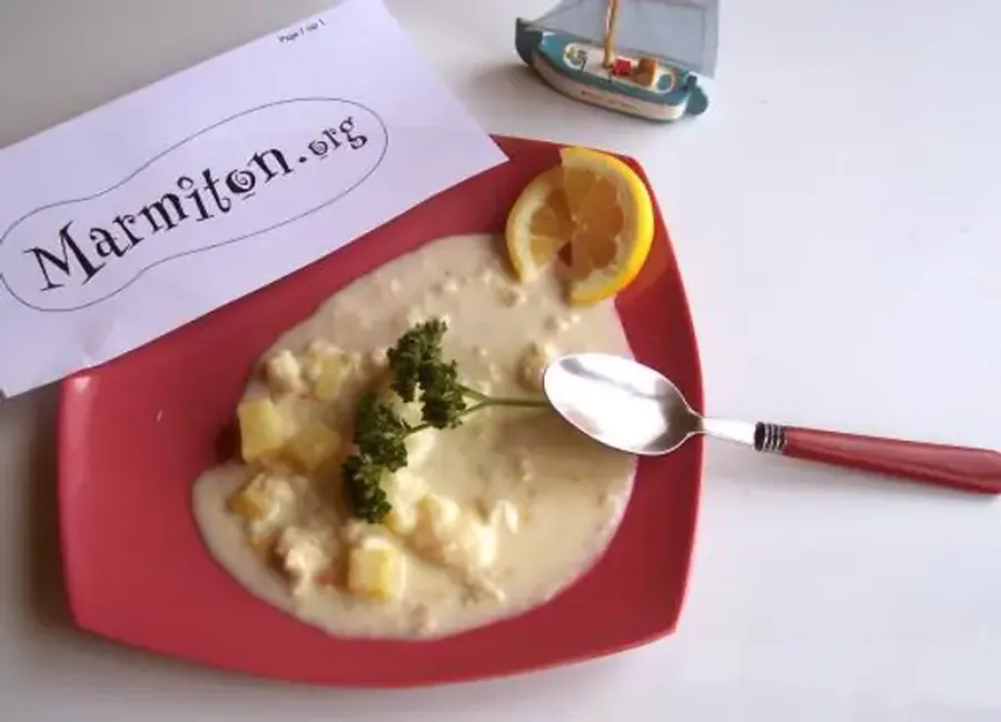 Soupe de poissons au haddock