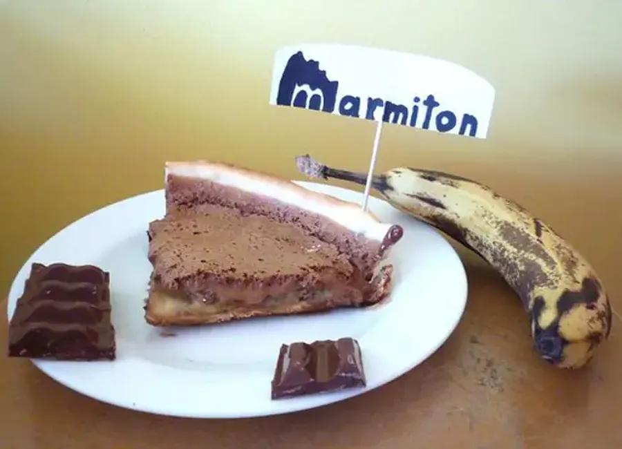 Tarte fondante banane chocolat