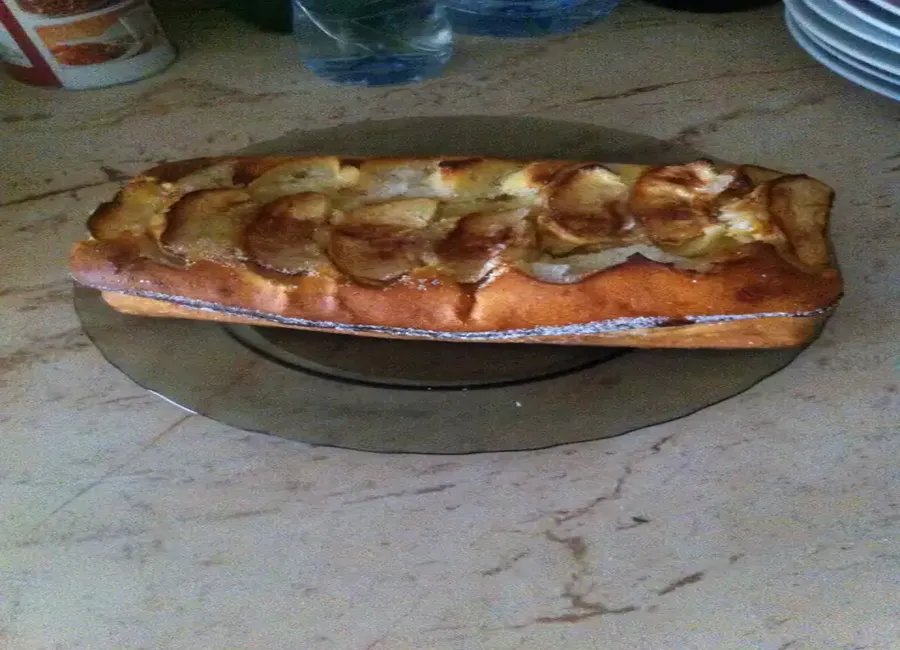 Gâteau au fromage blanc et aux pommes