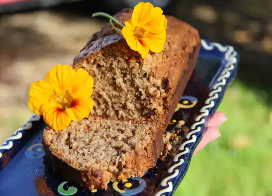Cake aux coings et aux noix
