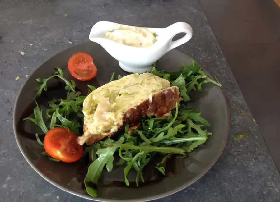 Terrine de courgettes aux saint jacques