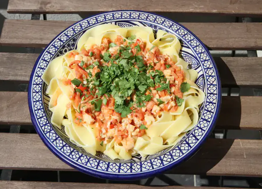 Pâtes au homard