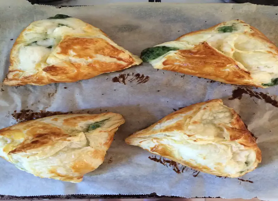 Petits paniers d'épinards et chèvre frais