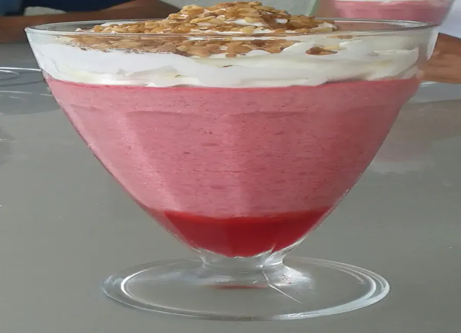 Mousse ultra légère à la framboise