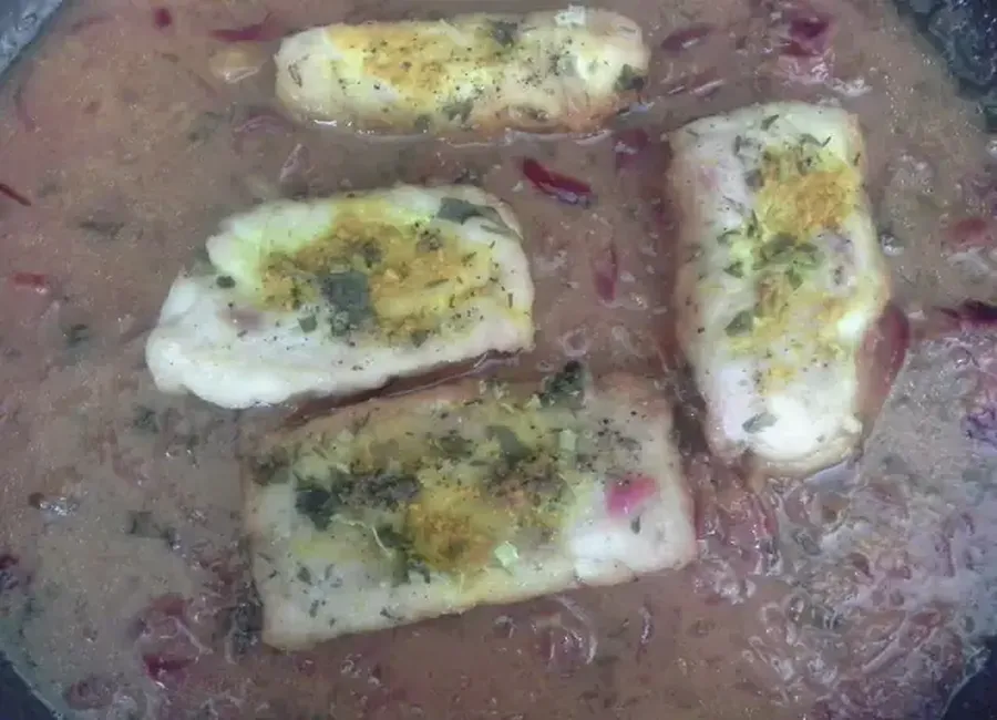 Merlu citron échalote