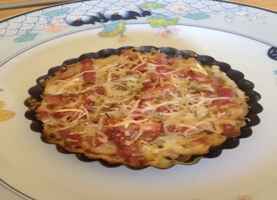 Tarte salée oignons-lardons-chèvre frais