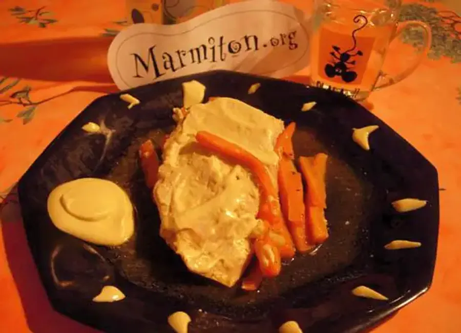 Papillotes de poulet à la moutarde