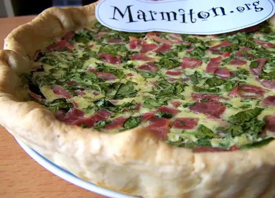 Quiche jambon-cresson