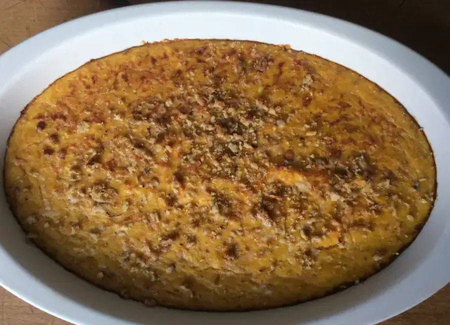 Gratin de potiron aux noix
