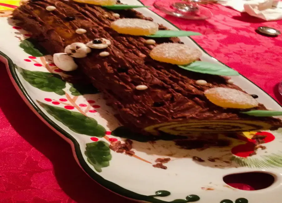 Roulé au chocolat ganache