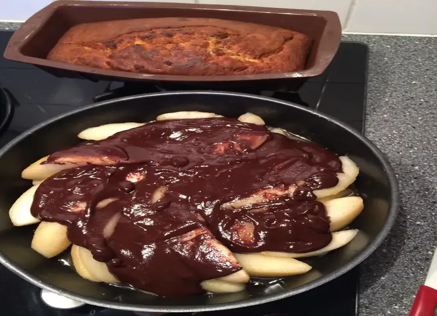 Tarte tatin poire-chocolat
