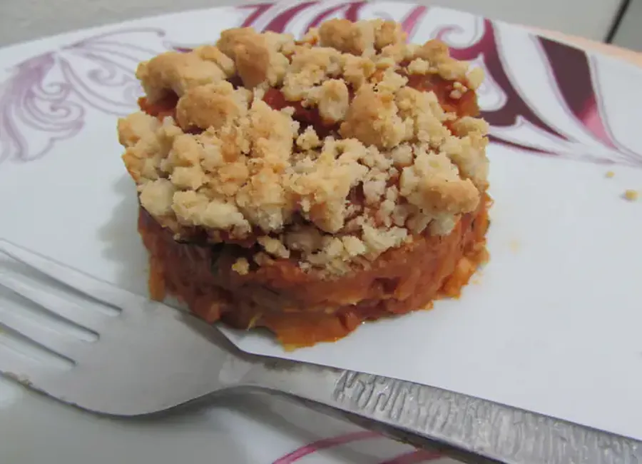 Crumble courgettes-panais