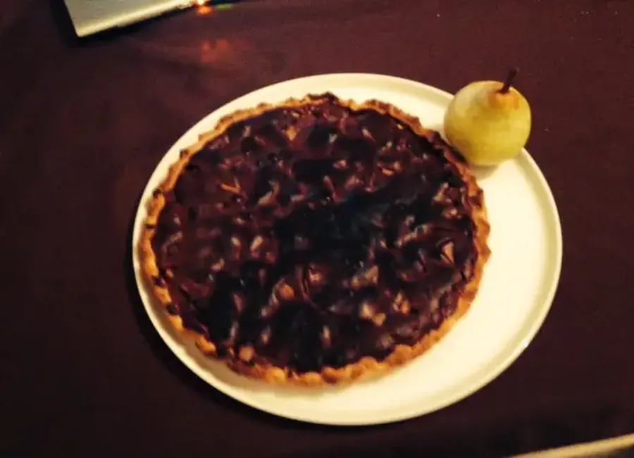Tarte choco poire