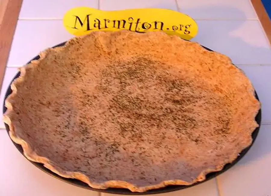 Pâte à tarte allégée