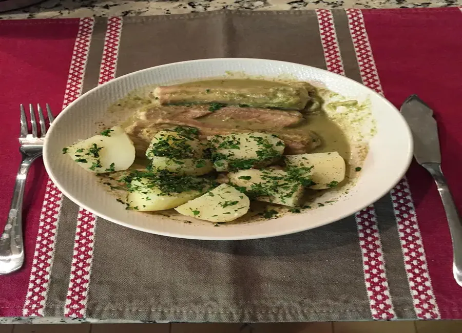 Roussette sauce à l'oseille