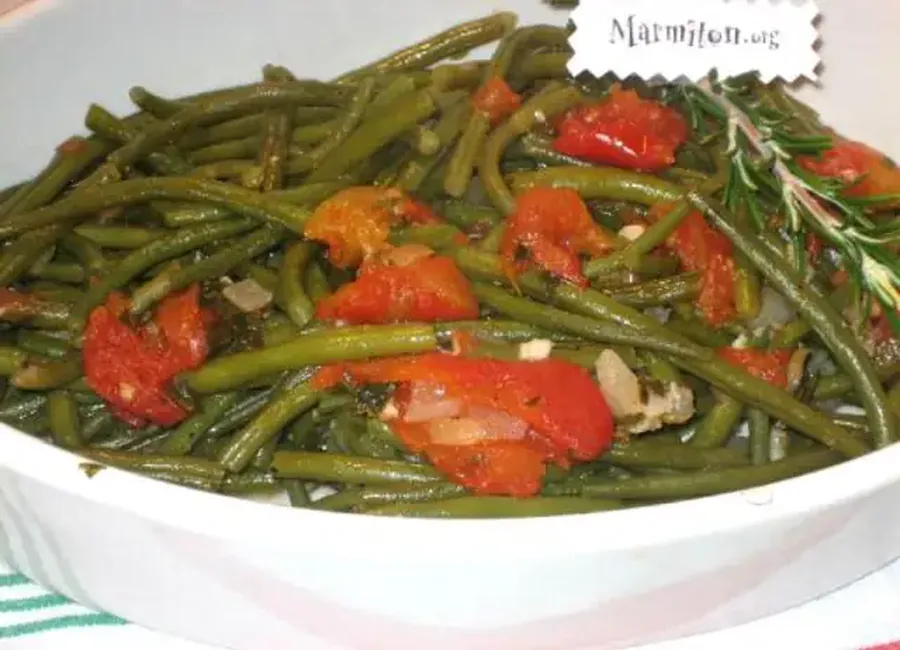 Haricots verts à la tomate
