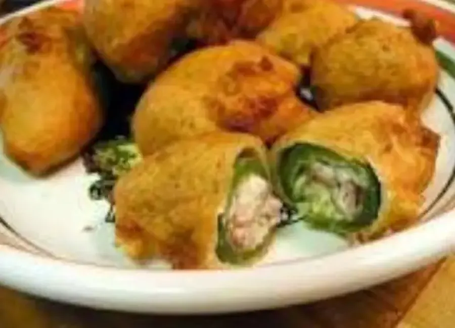 Jalapeños poppers (beignets de piments au fromage)