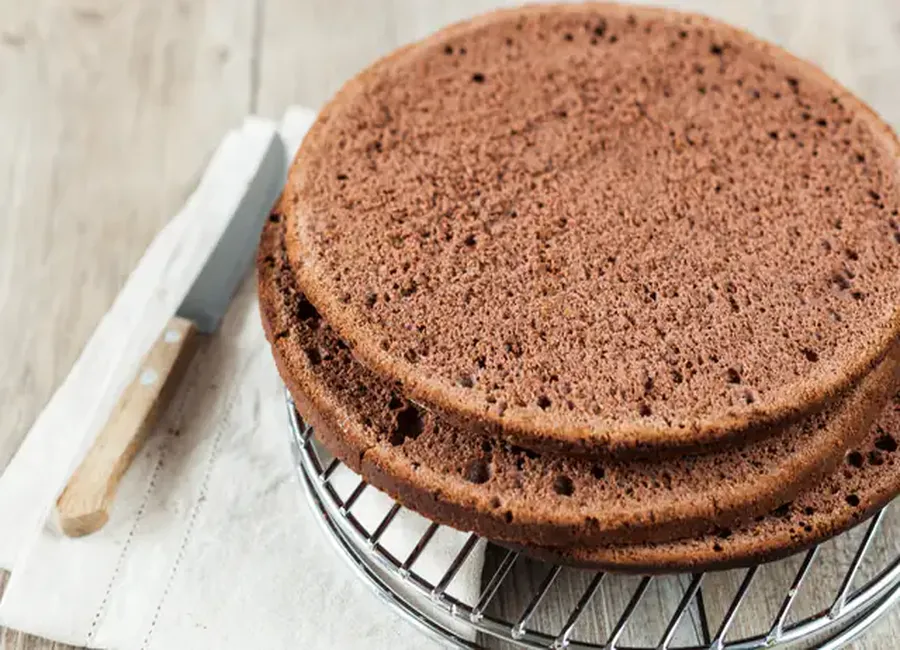 Génoise au chocolat (cacao)