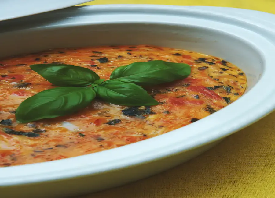 Terrine de tomates aux oeufs