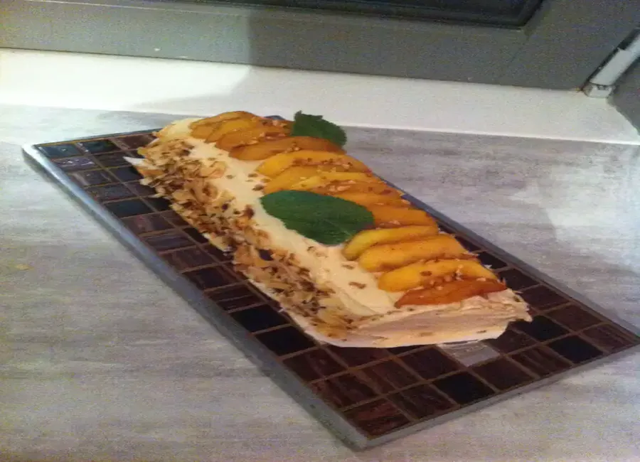Bûche trois couleurs