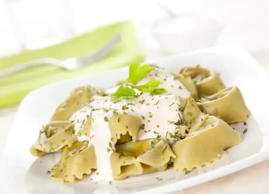Tortellinis aux épinards et gorgonzola