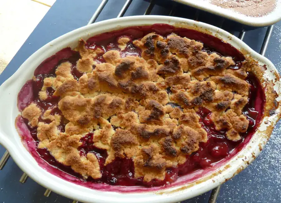 Crumble aux reines-claudes