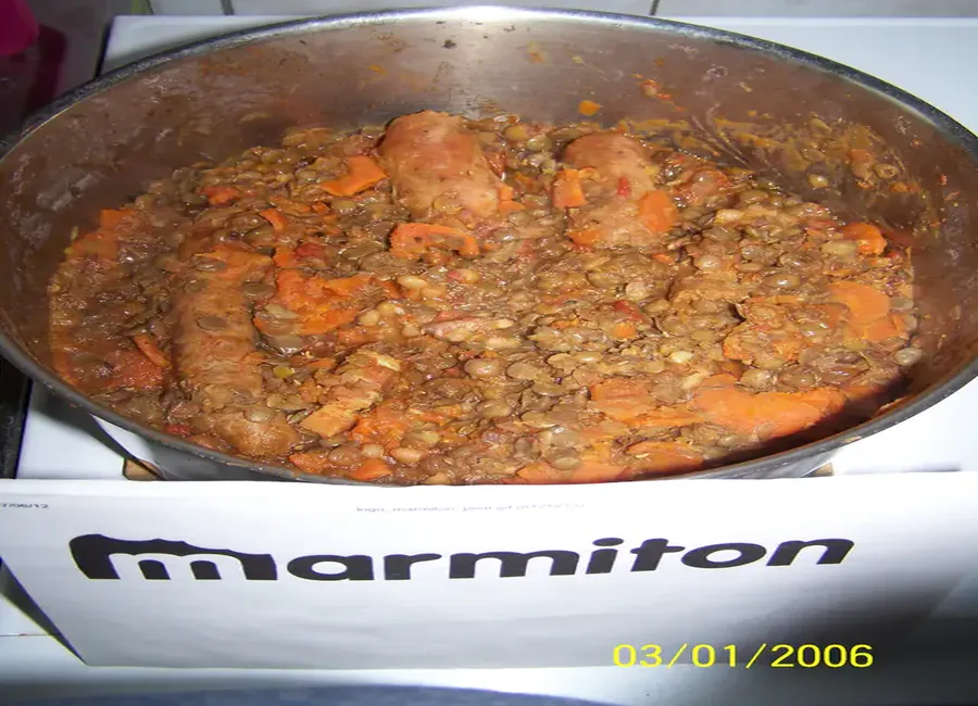 Merguez aux lentilles
