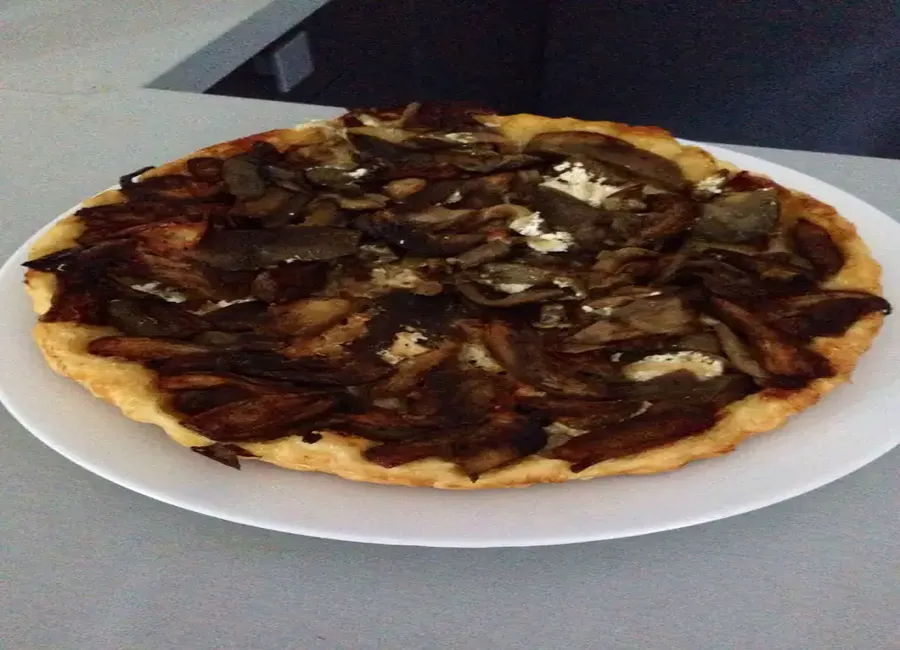Tatin d'aubergines au chèvre