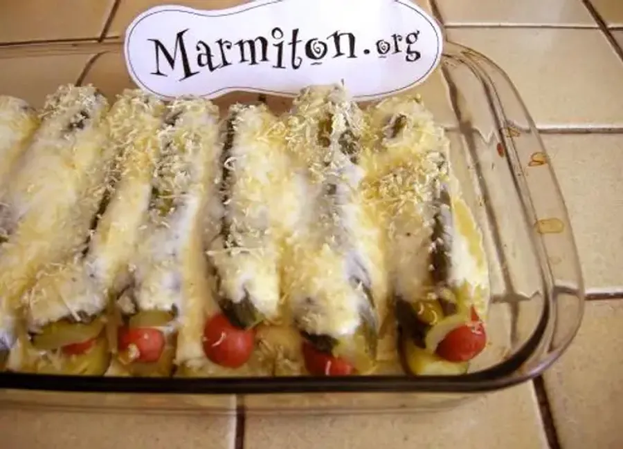 Courgettes en hot-dog