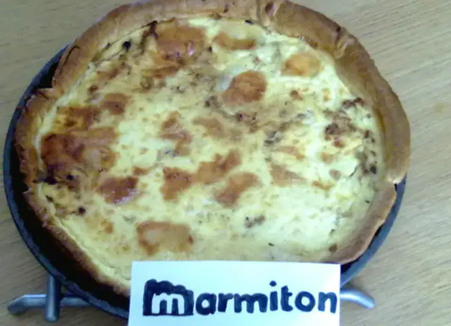 Tarte au poulet et au maroilles